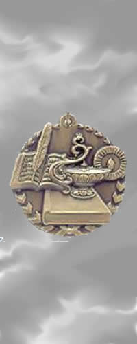 Item# 3S3110 Lamp of Knowledge Medal