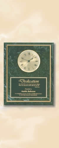 Item#3C1502 Maple Wood Finish Clock Plaque