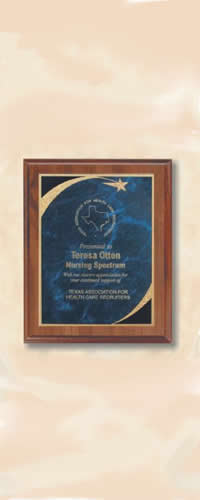 Item#3C202 Cherry Finish Plaques